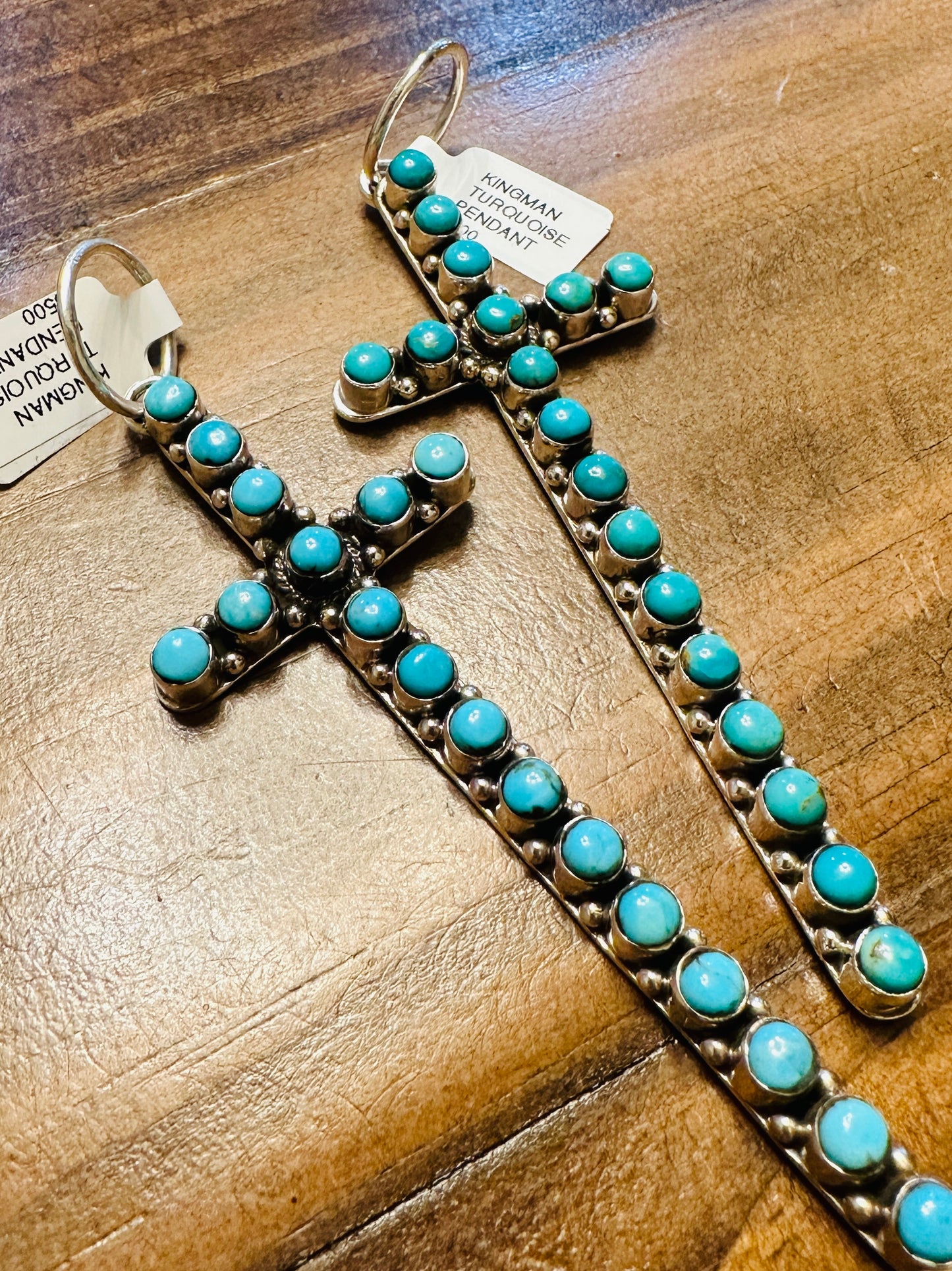 Hada Collection Turquoise Cross Pendant