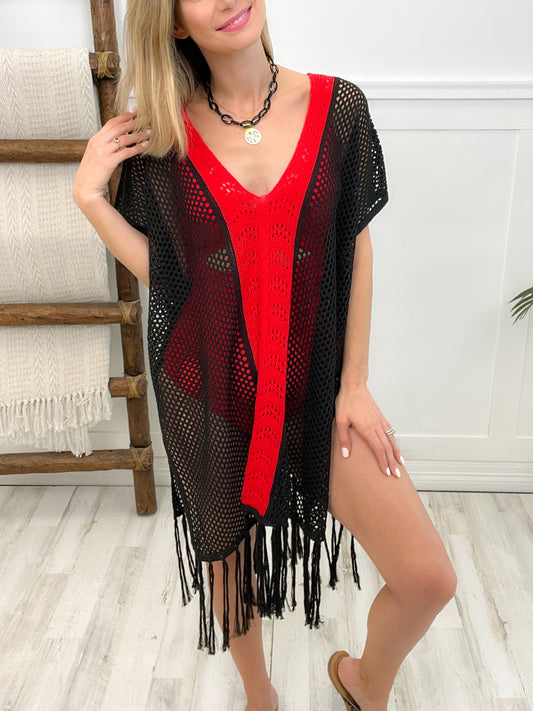 Tried and True Fringe Swim Coverup