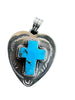 HADA Sterling Silver Heart Cross Necklace