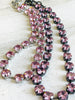 The "Evelyn" Swarovski Crystal necklace in Pink Diamond