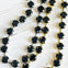 The "Evelyn" Swarovski Crystal necklace In Onyx