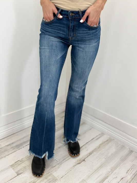 Special A Mid Rise Boot Cut Jeans