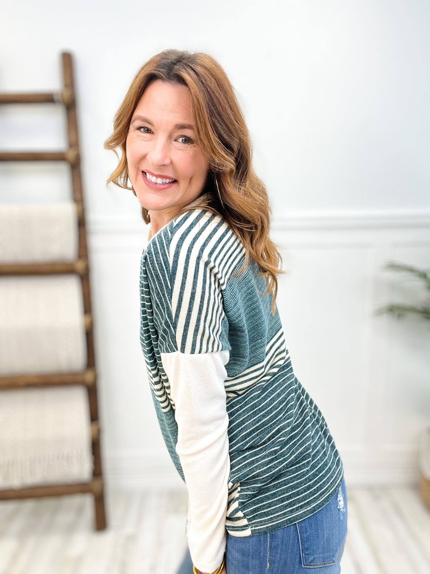 Matter of Time Striped Top