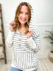 Easily Yours Stripe Hooded Top