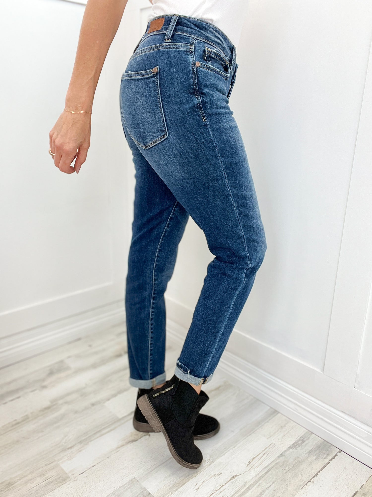 The Millie High Waisted Judy Blue Tummy Control Dyed Wide Crop Jean in –  Emma Lou's Boutique