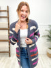 Stripe Popcorn Cardigan