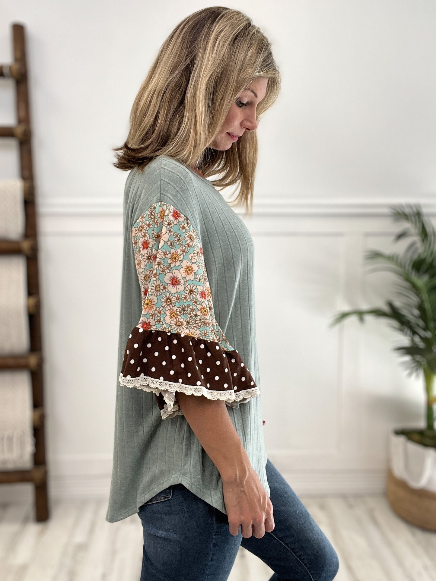 Butterfly Sleeve Boho Top