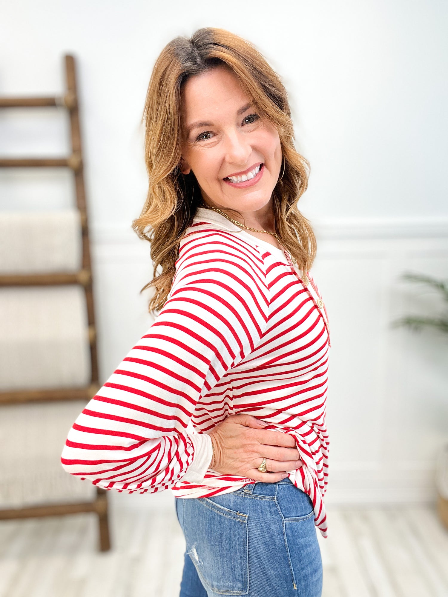 Love and Stripes Long Sleeve Top