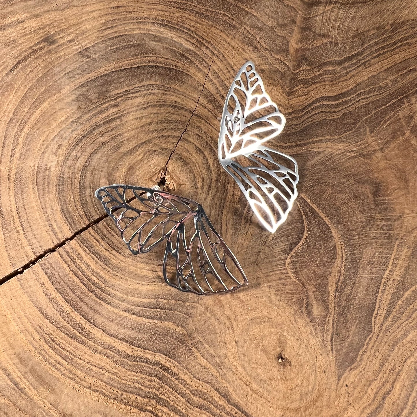 Sterling Silver Butterfly Earring Set