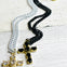 Enamel Cross CZ Crystal Necklace