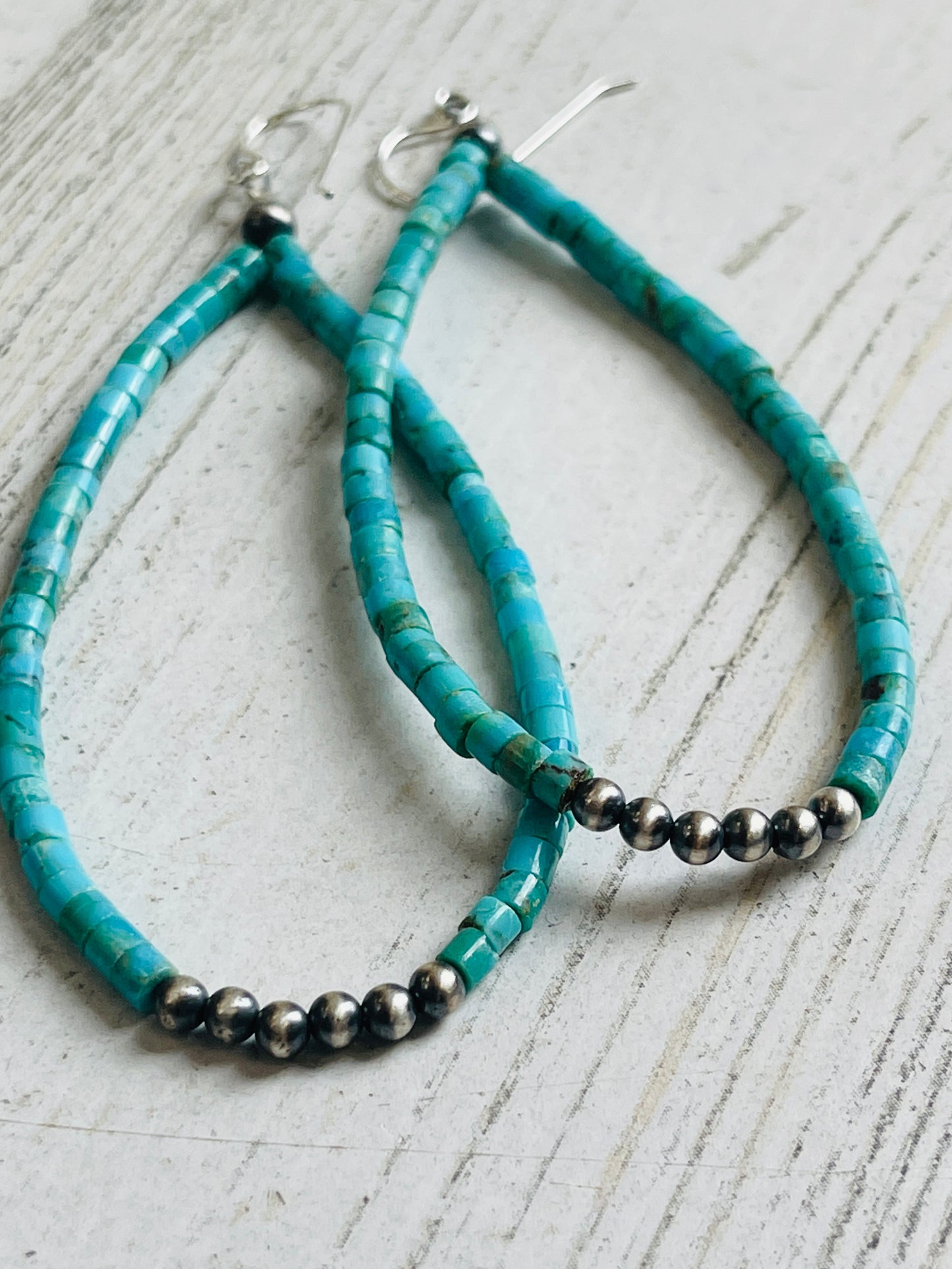 Corraine Smith | Navajo Turquoise Teardrop Earrings