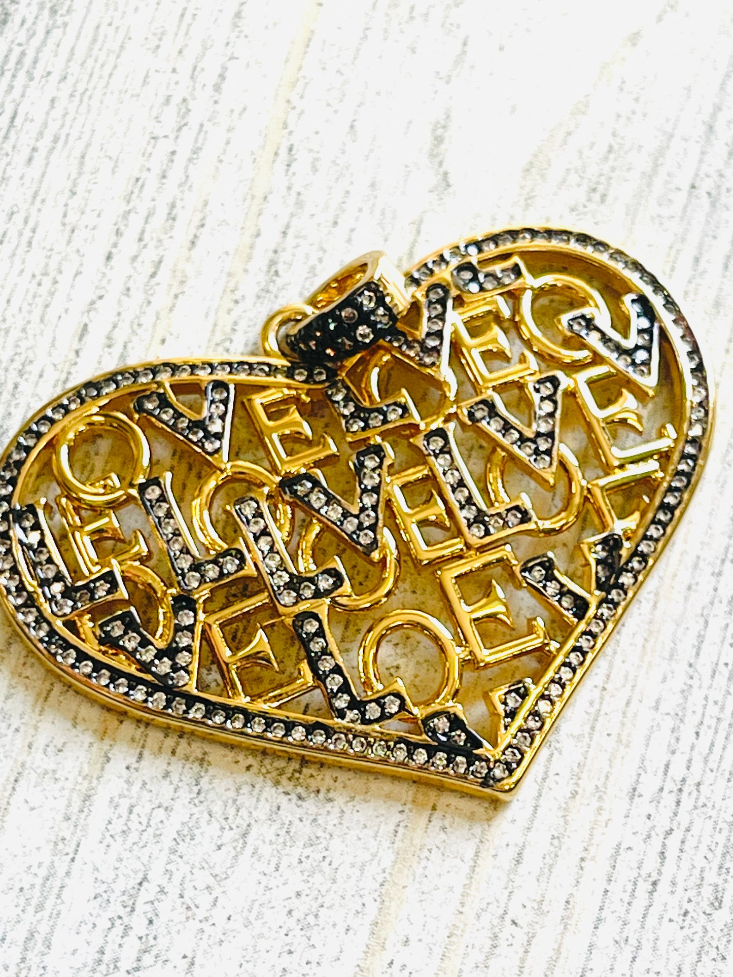 Gold Heart LOVE Charm - MYON