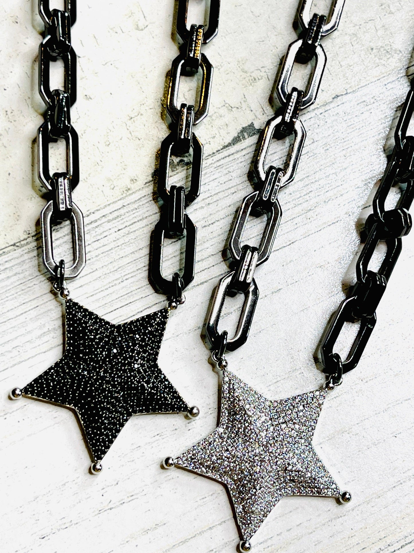 Avenger Star in Gunmetal Necklace - Emma Evelyn Jewelry - Emma Lou's Boutique