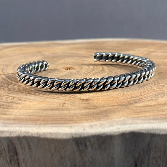 Sterling Silver Rope Cuff