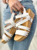 Corkys Sun Down Wedge Shoes in Ivory