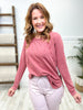 GARMENT MINERAL WASH LONG SLEEVE TOP