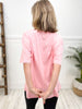 Washed Cotton Round Neckline Top