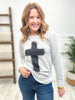 Splatter Cross French Terry Sweatshirt