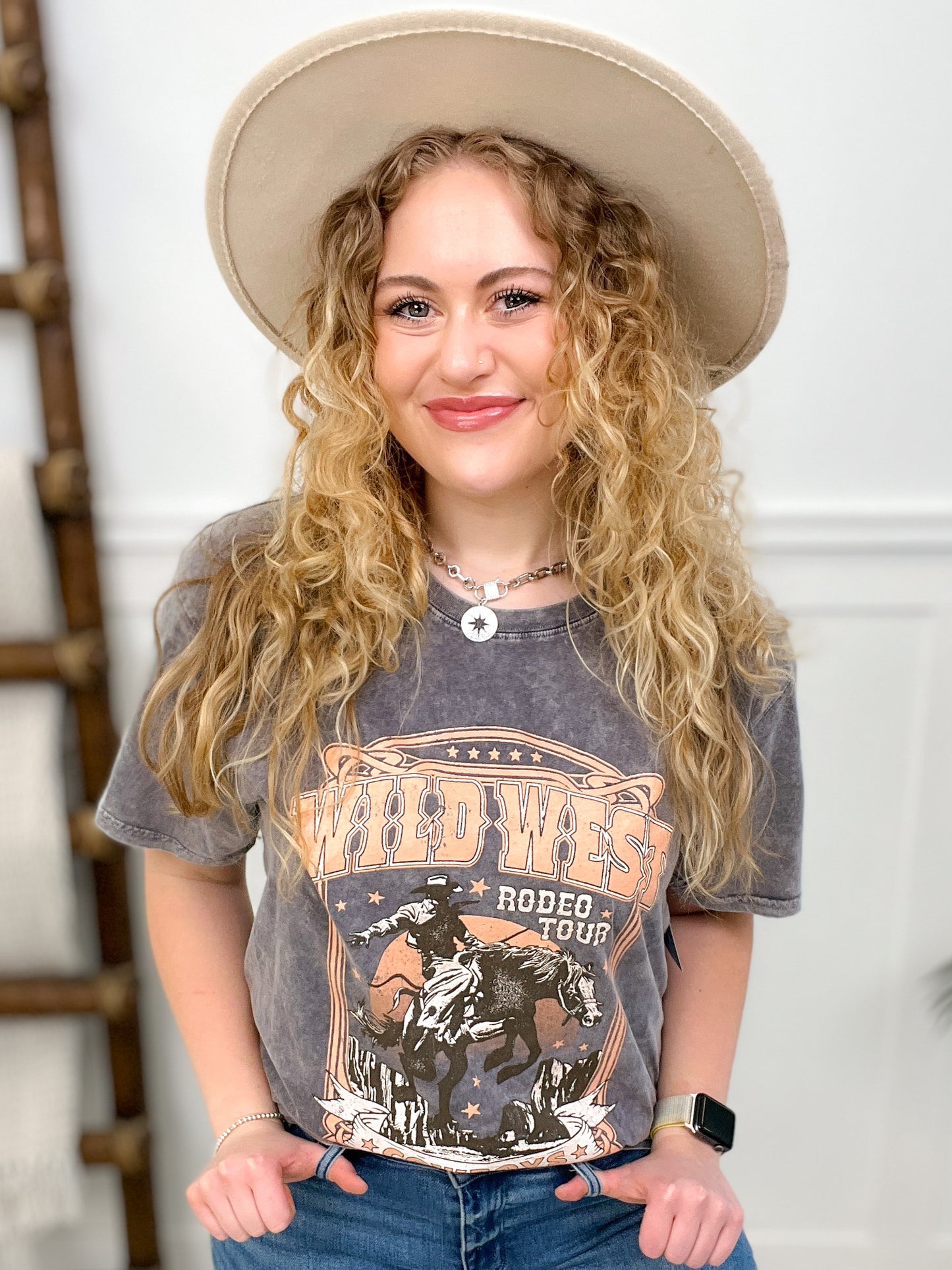 Wild West Cowboys Vintage Wash Graphic Tee