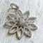 Silver Micro Pave Arrow Head and Flower - MYON