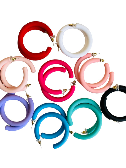 Colorful Everyday Hoop Earrings