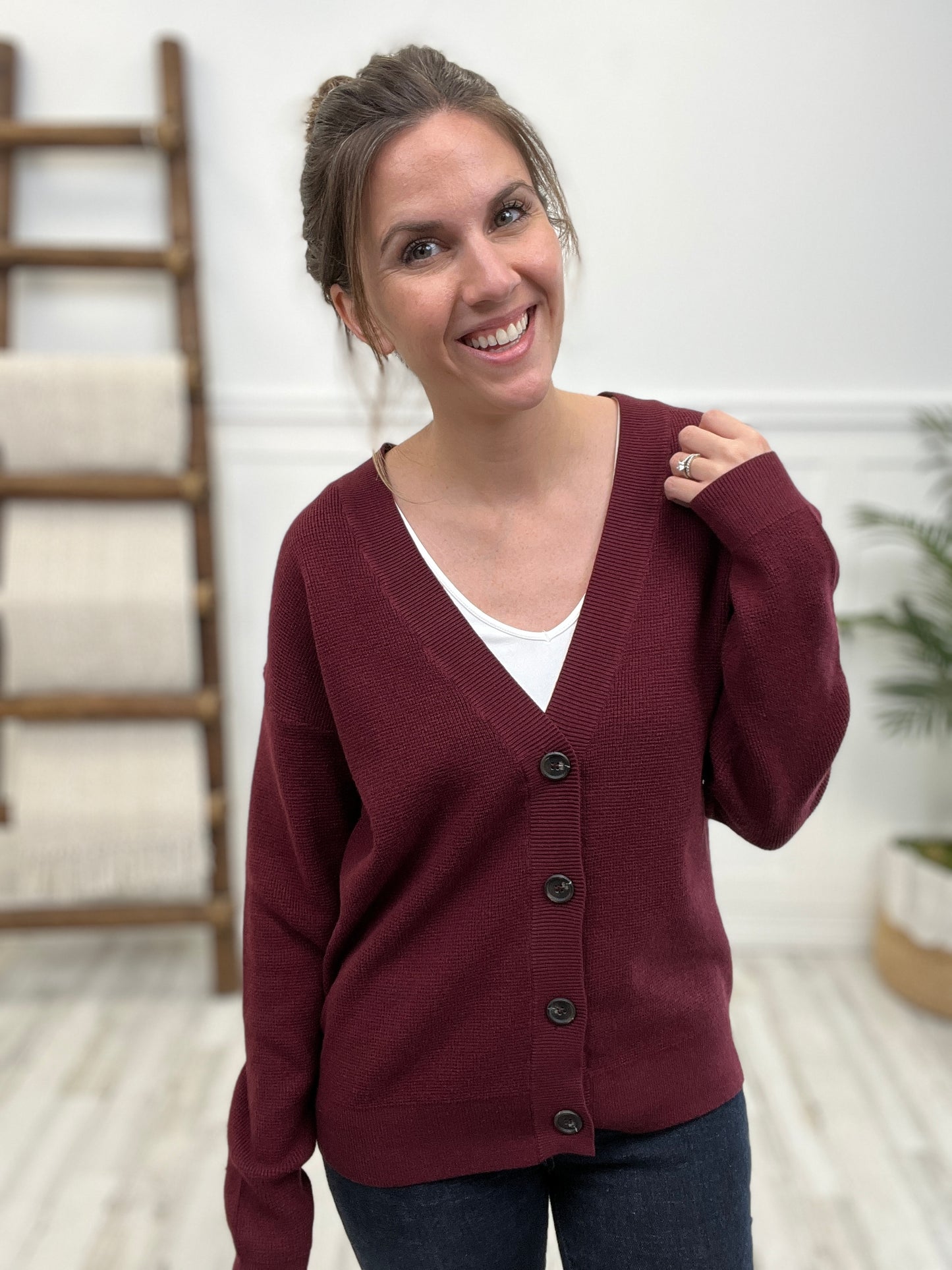 VISCOSE SWEATER CARDIGAN