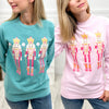 GREEN NUTCRACKER TRIO GRAPHIC SWEATSHIRT