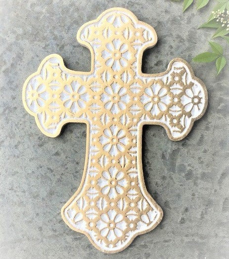 12x15.75x.25" Wood Cross, Gold Leaf