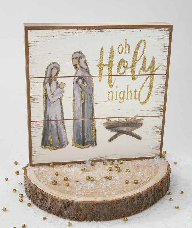 9.5" Table/Wall Sign, Holy Family ©Bess Farris