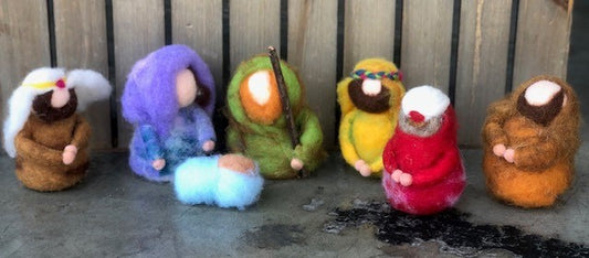 Set/7 Small Felt Nativity