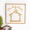 17.75" Oh Holy Night Wall Décor, White/Gold