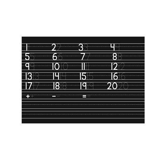 Chalkboard Placemat Numbers