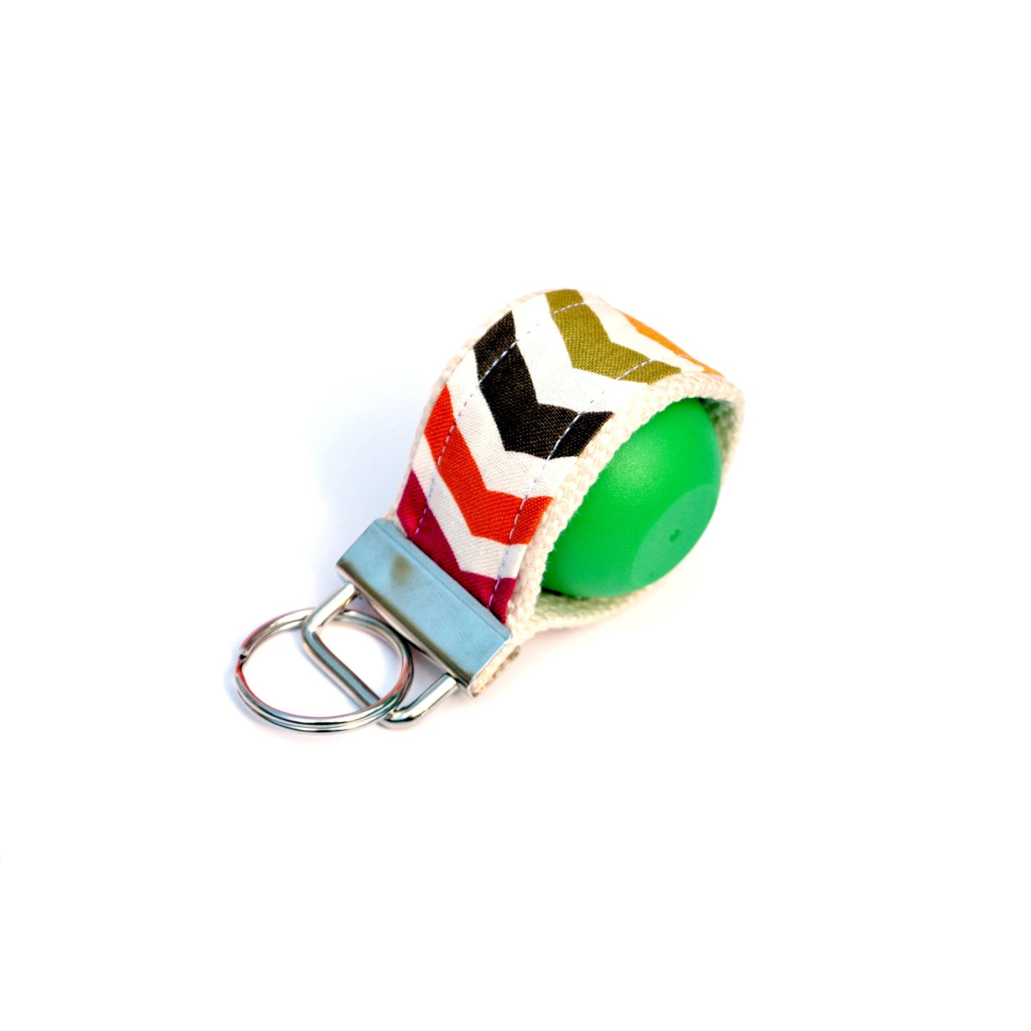 LippyLoop™ EOS Holder Keychain:  Rainbow Stripe LippyClip®
